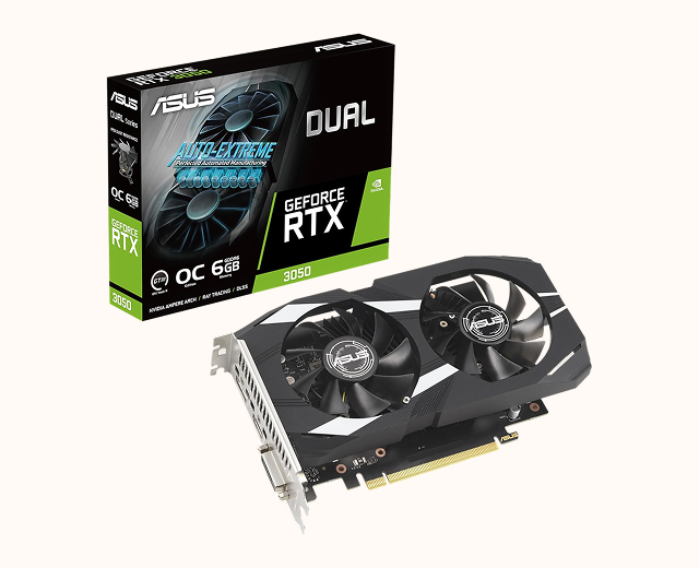 ASUS Dual NVIDIA GeForce RTX 3050 6GB